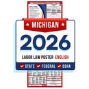Michigan State and Federal Labor Law Poster - Non-Laminated Paper 2026