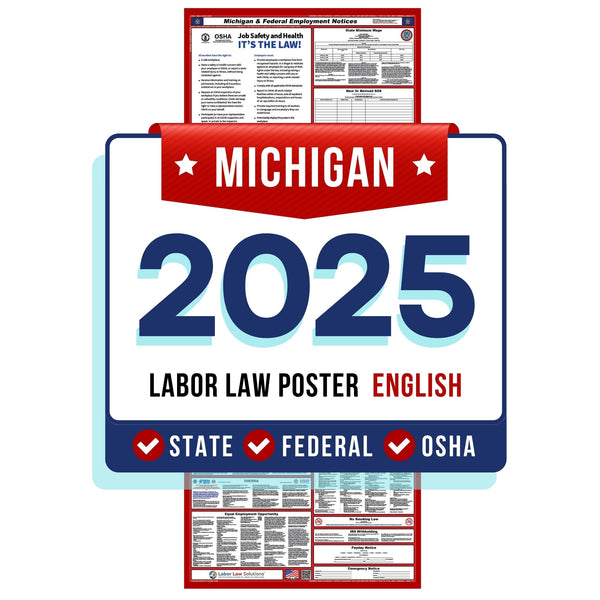 Michigan Digital State and Federal Labor Law Poster 2025