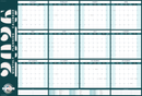 2026 Monthly Planning Calendar - Horizontal (Teal)