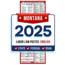 Montana State and Federal Labor Law Poster 2025 - Non-Laminated Paper