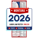 Montana State and Federal Labor Law Poster - Non-Laminated Paper 2026