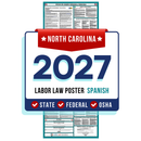 Preorder North Carolina State and Federal Labor Law Poster - Non-Laminated Paper 2027