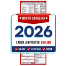 PREORDER 2026 - North Carolina State and Federal Labor Law Poster - Non-Laminated Paper