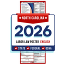 North Carolina State and Federal Labor Law Poster - Non-Laminated Paper 2026