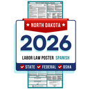 PREORDER 2026 - North Dakota State and Federal Labor Law Poster - Non-Laminated Paper