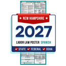 Preorder New Hampshire State and Federal Labor Law Poster - Non-Laminated Paper 2027