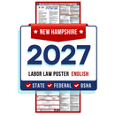 Preorder New Hampshire State and Federal Labor Law Poster - Non-Laminated Paper 2027