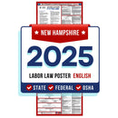 New Hampshire State and Federal Labor Law Poster 2025 - Non-Laminated Paper