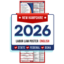 New Hampshire State and Federal Labor Law Poster - Non-Laminated Paper 2026