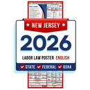 New Jersey State and Federal Labor Law Poster - Non-Laminated Paper 2026