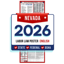 PREORDER 2026 - Nevada State and Federal Labor Law Poster - Non-Laminated Paper