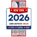 New York State and Federal Labor Law Poster - Non-Laminated Paper 2026