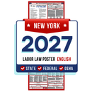 Preorder New York State and Federal Labor Law Poster - Non-Laminated Paper 2027