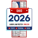 Ohio State and Federal Labor Law Poster - Non-Laminated Paper 2026