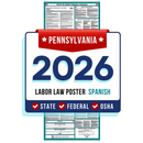 PREORDER 2026 - Pennsylvania State and Federal Labor Law Poster - Non-Laminated Paper