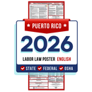PREORDER 2026 - Puerto Rico State and Federal Labor Law Poster - Non-Laminated Paper