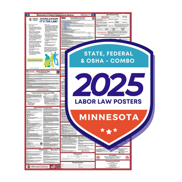 PREORDER - Minnesota State and Federal Labor Law Poster 2025