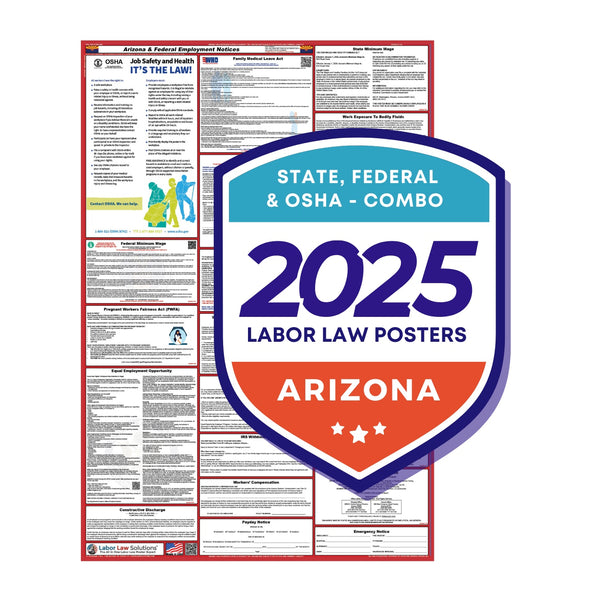 PREORDER - Arizona State and Federal Labor Law Poster 2025