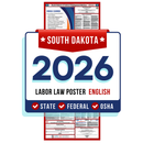 South Dakota State and Federal Labor Law Poster - Non-Laminated Paper 2026