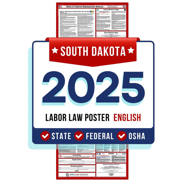 South Dakota Digital State and Federal Labor Law Poster 2025