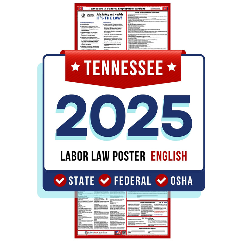 Tennessee Digital State and Federal Labor Law Poster 2025