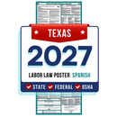 Preorder Texas State and Federal Labor Law Poster - Non-Laminated Paper 2027