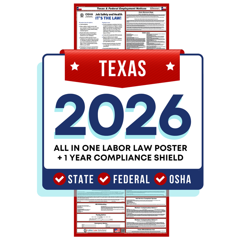 PREORDER - 2026 State & Federal Poster + 1 Year Compliance Shield Plan
