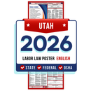 Utah State and Federal Labor Law Poster - Non-Laminated Paper 2026
