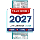Preorder Washington State and Federal Labor Law Poster - Non-Laminated Paper 2027