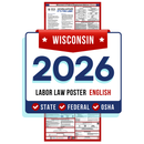 PREORDER 2026 - Wisconsin State and Federal Labor Law Poster - Non-Laminated Paper