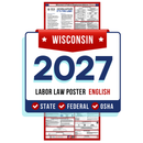 Preorder Wisconsin State and Federal Labor Law Poster - Non-Laminated Paper 2027