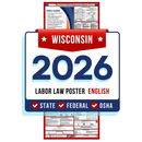 Wisconsin State and Federal Labor Law Poster - Non-Laminated Paper 2026