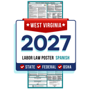 Preorder West Virginia State and Federal Labor Law Poster - Non-Laminated Paper 2027