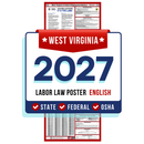 Preorder West Virginia State and Federal Labor Law Poster - Non-Laminated Paper 2027