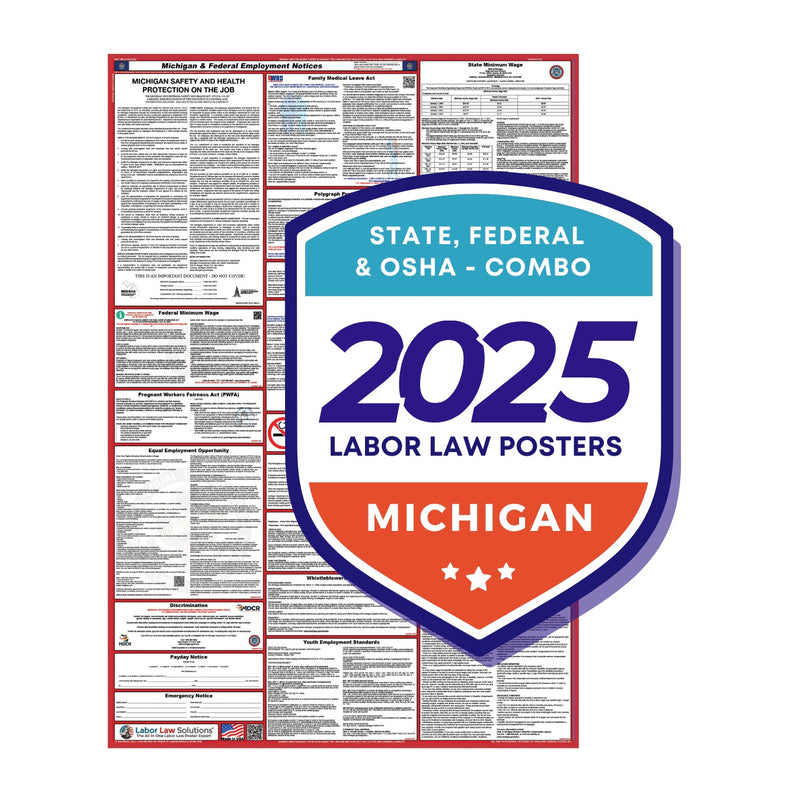 PREORDER - Michigan State and Federal Labor Law Poster 2025