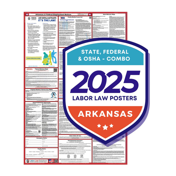 PREORDER - Arkansas State and Federal Labor Law Poster 2025