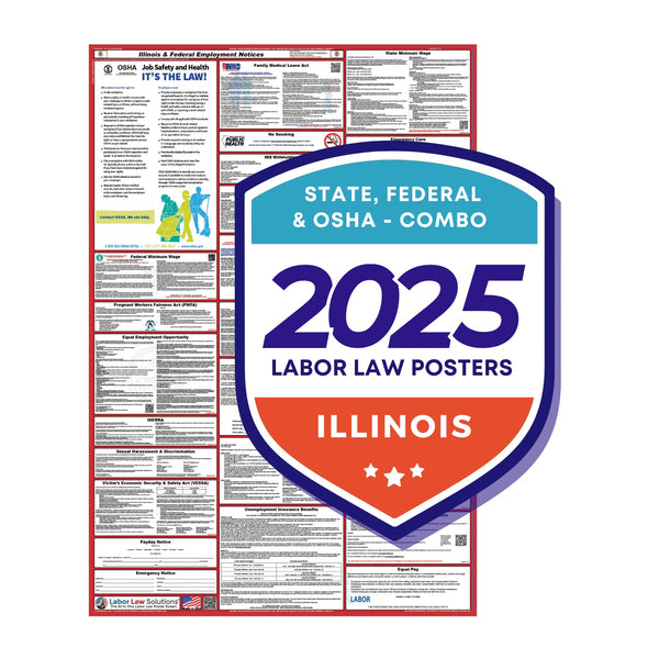 PREORDER - Illinois State and Federal Labor Law Poster 2025